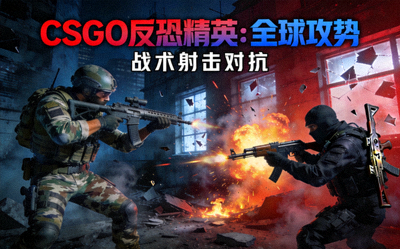 CSGO反恐精英全球攻势游戏封面展示特种部队与恐怖分子战术射击对抗