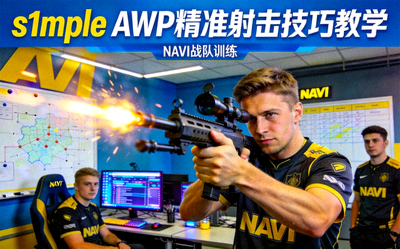 s1mple Oleksandr CSGO狙击枪AWP精准射击技巧教学直播封面展示NAVI战队训练